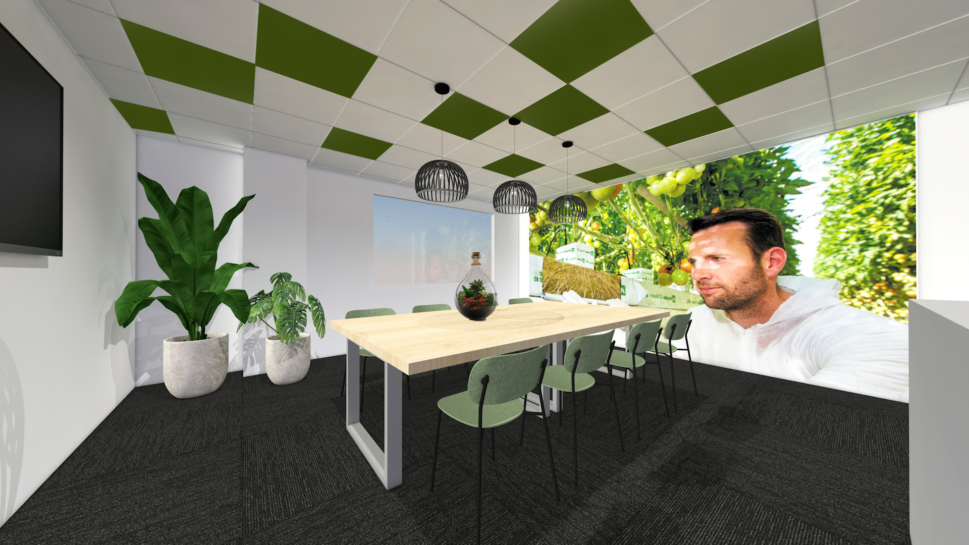 groene kantoorstyling Limburg