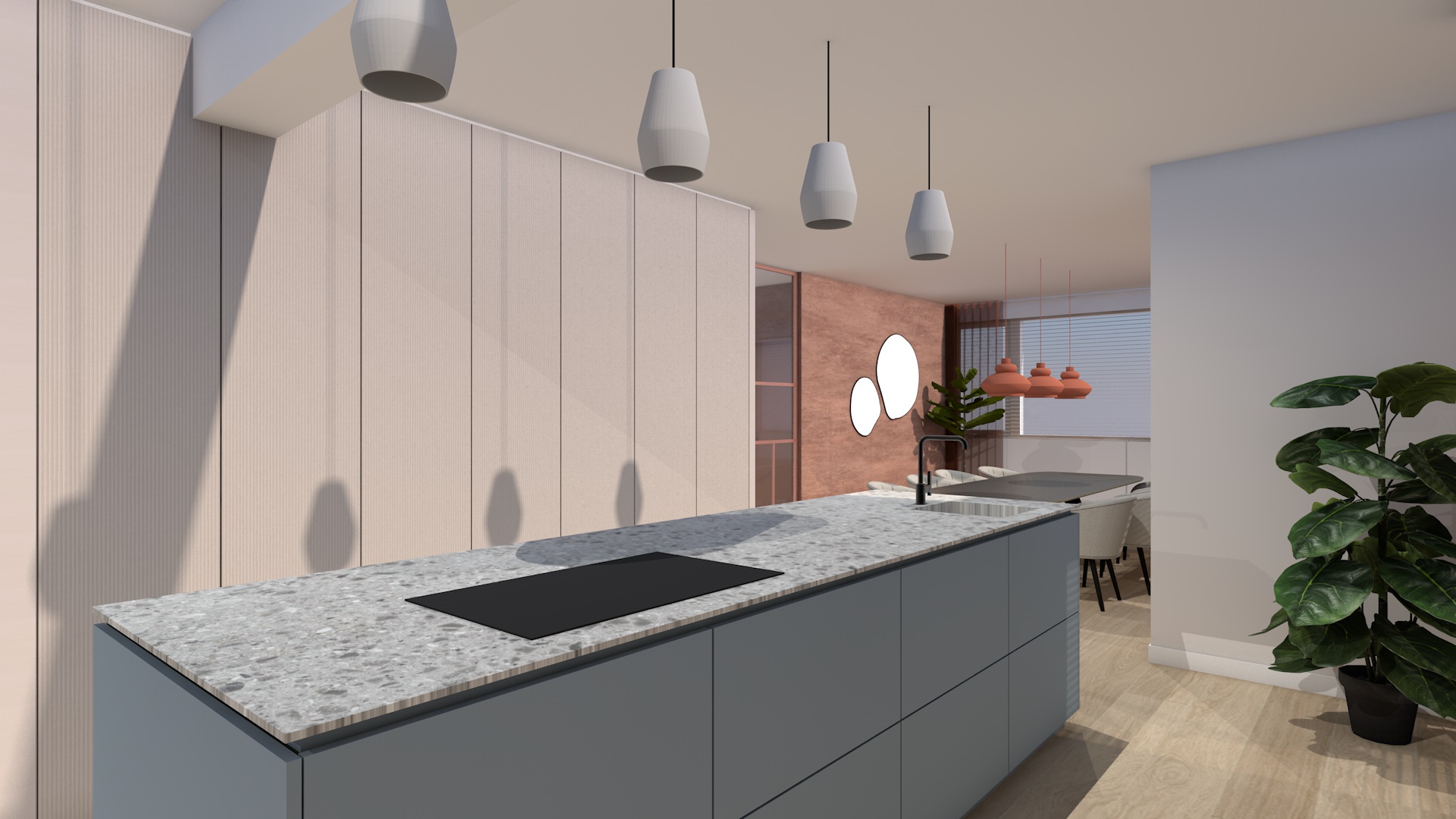 keuken en eetkamer ontwerp Landgraaf door Studio DIP